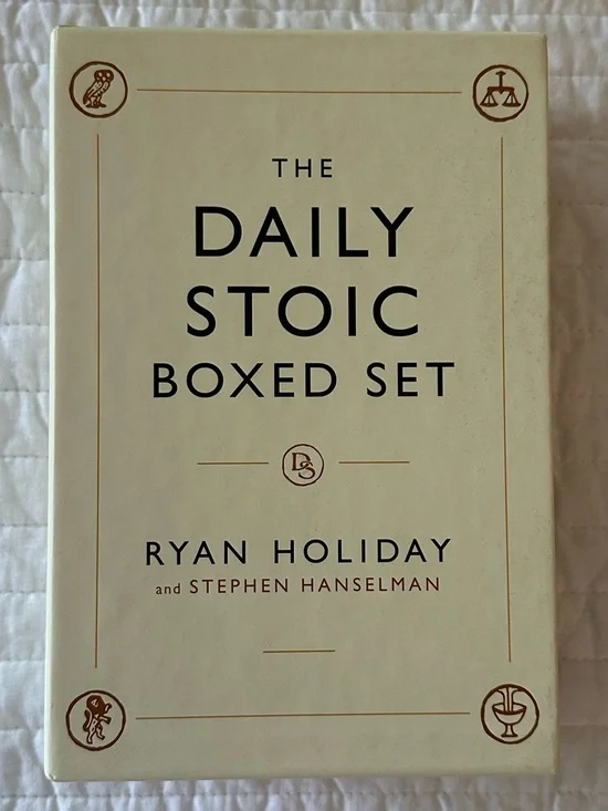 The Daily Stoic Boxed Hardcover Set NEW Ryan Holiday Journal + Book Giftable Set