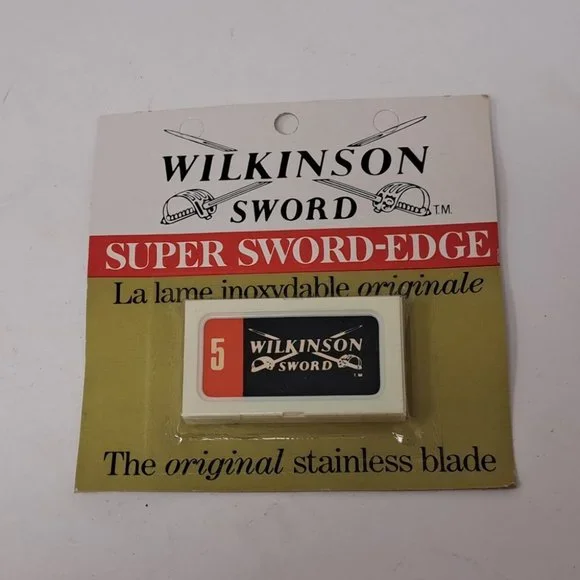 NEW Wilkinson Super Sword Edge Vintage 70s 80s Razor Blades England - 5 Pack