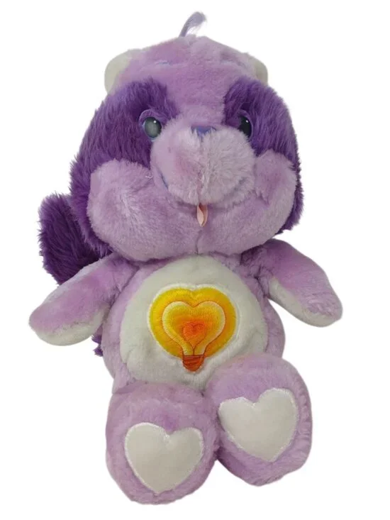 Vtg 1984 Care Bear Cousins Bright Heart Raccoon Plush 13