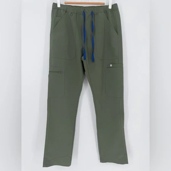FIGS Mens Cairo Scrub‎ Pants Olive Green | Size M | Technical Collection