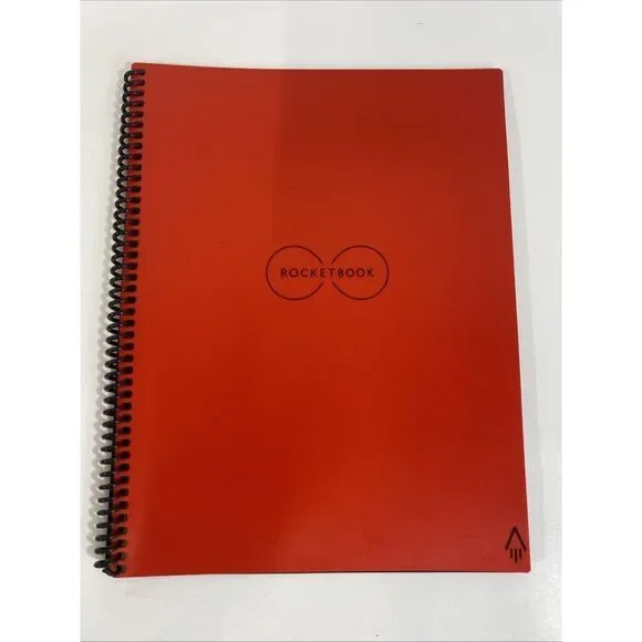 Rocketbook EVR-LR Reusable Wirebound Notebook - Red 8.5” X 11”‎