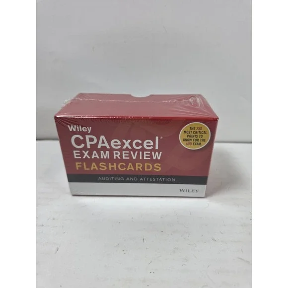 New/Sealed - Wiley CPAexcel Exam Review Flashcards Auditing & Attestation (2016)