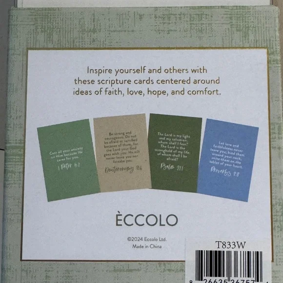 ✝️ A Box of Verse Scripture Cards. NIB