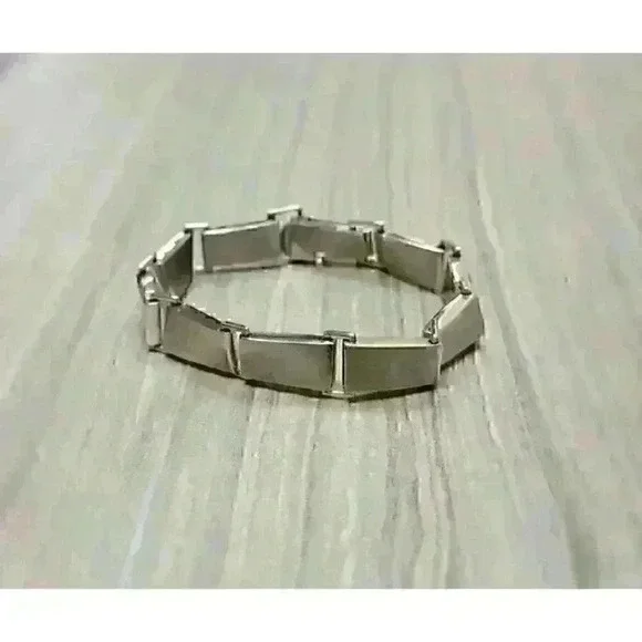 Tiffany & Co Sterling Silver Gehry Torque Link Bracelet Mens 8.5