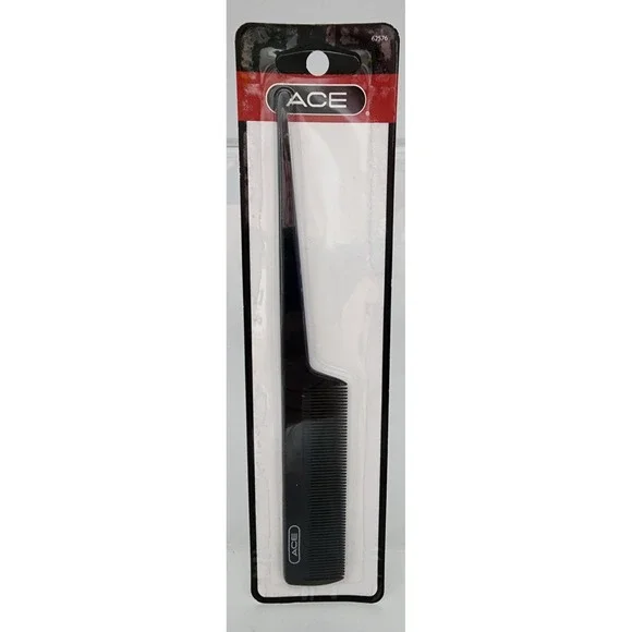 ACE Tail Comb Mens OS Black New 62576 Professional Styling Sectioning Hair Tool
