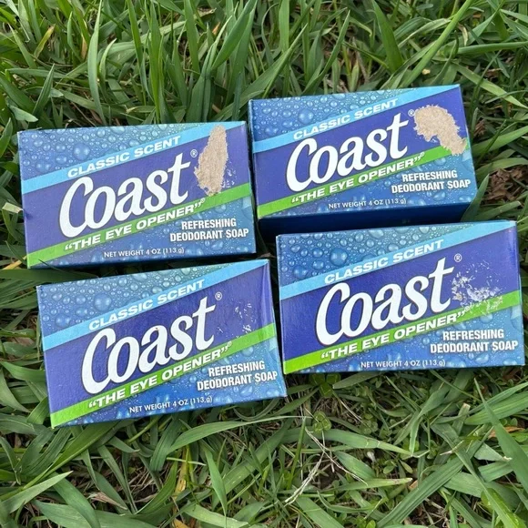 Coast Classic Scent Deodorant Soap Lot of 4‎ Bars “The Eye Opener” New in Boxes