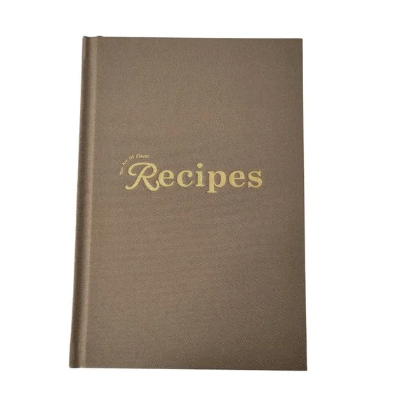 Elegant‎ Gold Script Recipes Journal Hardcover Recipe Book