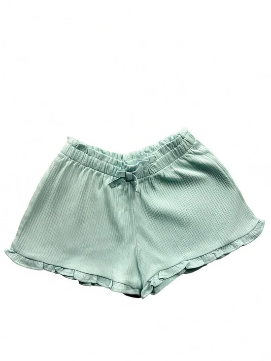 5T The Children's Place Mint Tea Green Ribbed Shorts Ruffle Hem 4 AVAILABLE!