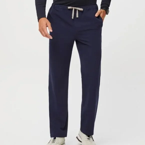 Figs Pisco Basic Scrub Pants Men Pull On Stretch Waist Medical Professional M