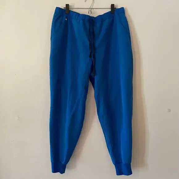 FIGS Royal Blue Tansen Jogger Scrub Pants Uniform Nurse Doctor Men's XXL Short