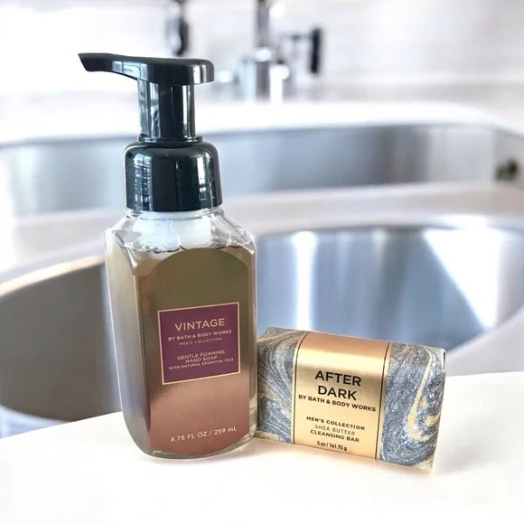 🆕(MEN) Vintage Foaming Hand Soap and After Dark Cleansing Bar