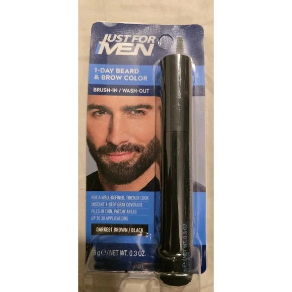 Just for Men 1-Day Beard & Brow‎ Color, Temporary Dye for Beard and Eyebrow