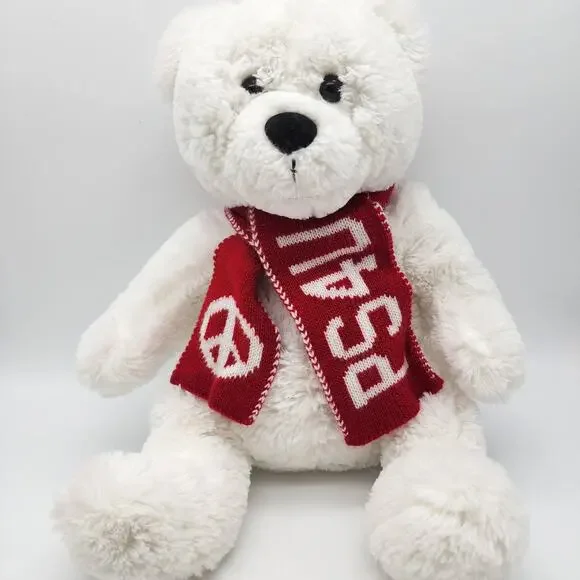 Aero Aeropostale PS4U White Teddy Bear Plush 14