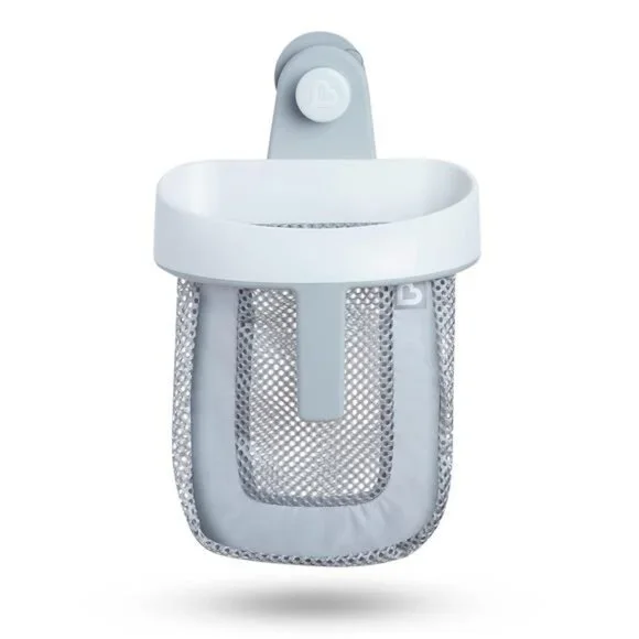 Hanging Bath Toy Storage with Quick Drying Mesh, Grey