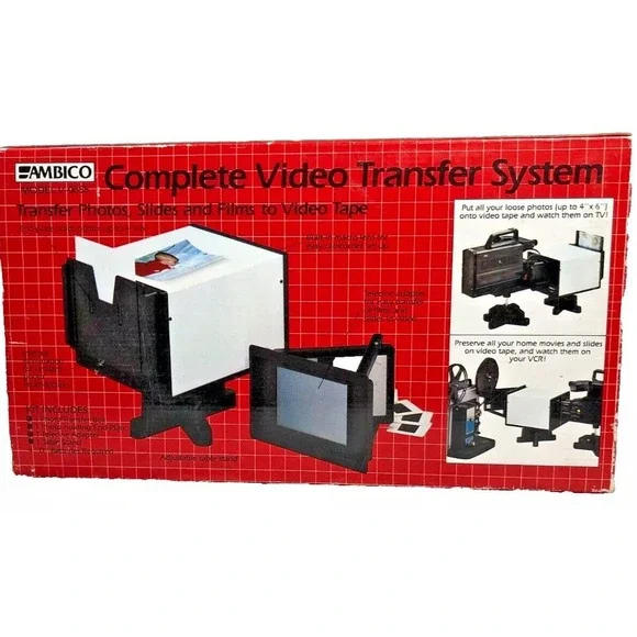 NEW Old Stock AMBICO V-0655 Complete Video Transfer System Slide/Photo To Video