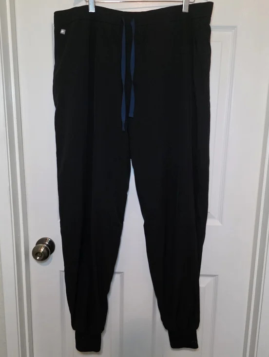 Figs Tansen Freex Lined Jogger Black Men’s Size XXL Scrub Pants