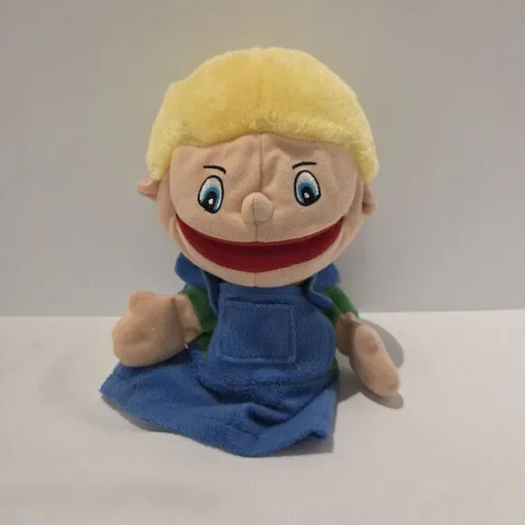 Lakeshore Learning Plush Blonde Haired Boy Puppet Toy