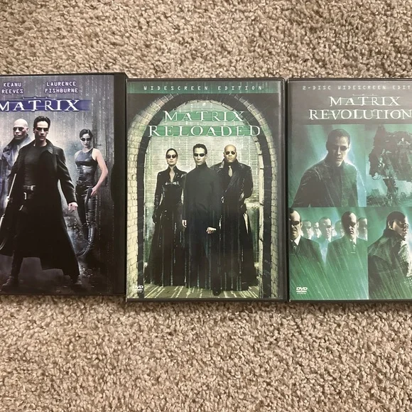 The Matrix Trilogy DVD Lot – The Matrix, Reloaded, Revolutions