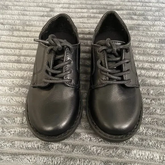 The Children's Place Toddler Boys Size 10 Lace Up Dress Shoes - Black NWT