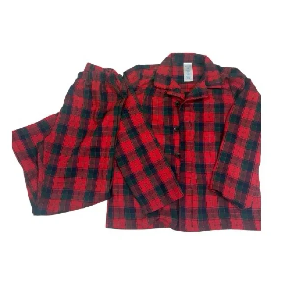The Children's Place Red and Black Check Pajama Set