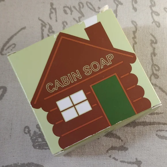 Cabin Soap with Green and Brown Packaging