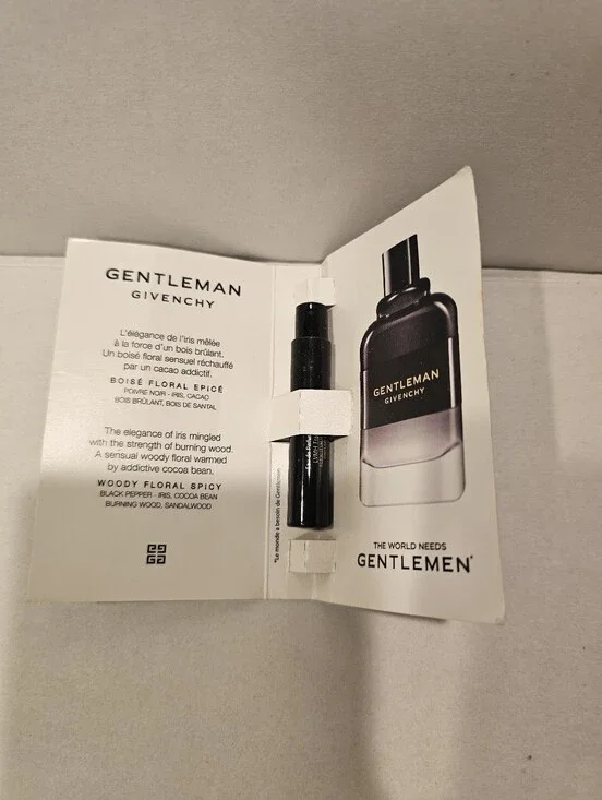 Givenchy Gentleman Sample Vial - Black Men's NEW Sample Size