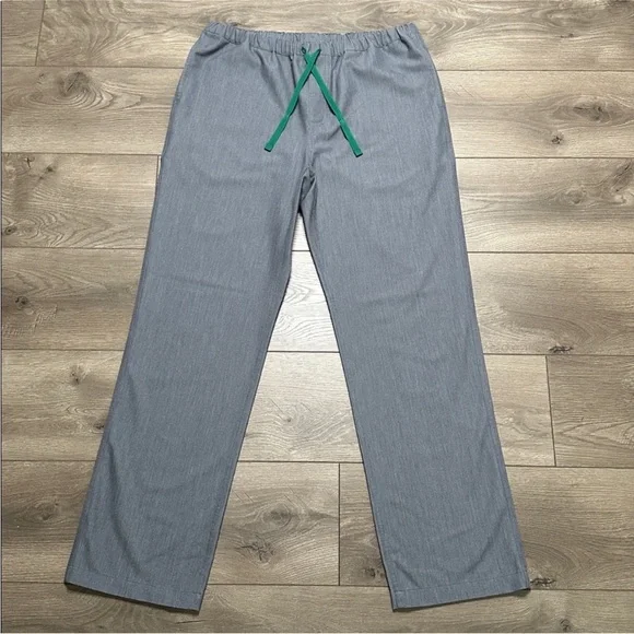 Figs Pisco Basic‎ Gray Scub Pants Size Large.