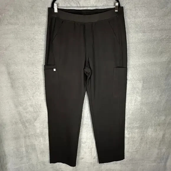 Figs Scrub Pants Mens Extra Large Black Axim Cargo Medical Nursing