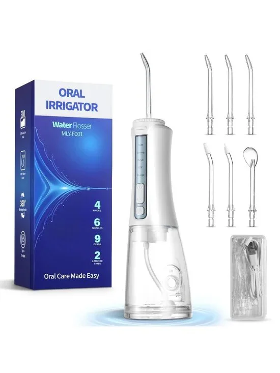 Water Dental Flosser Teeth Pick Cordless Water Teeth Cleaner 300ML Portable Oral