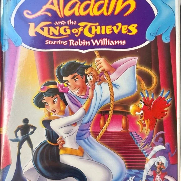 Disney Aladdin and the King of Thieves VHS - Purple and Blue