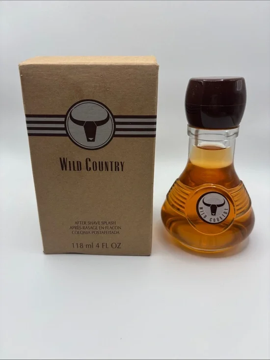 Wild Country After Shave Splash - Brown 4oz New