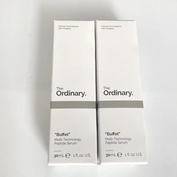 X2 The Ordinary 'Buffet' Multi-Technology Peptide Serum, 30ml‎ , New in Box