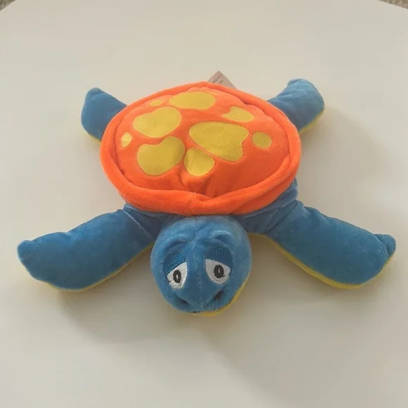 Bones Pictures and Toys Stuffed Turtle in Orange and Blue from 2010