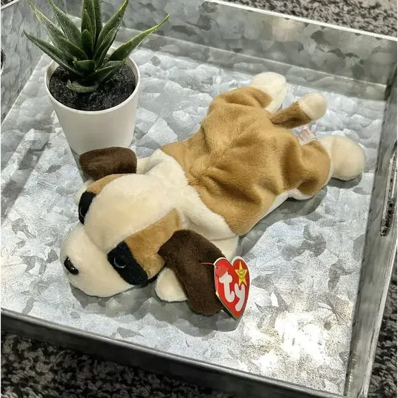TY Beanie Baby Bernie The‎ St Bernard Dog 1996 NEW