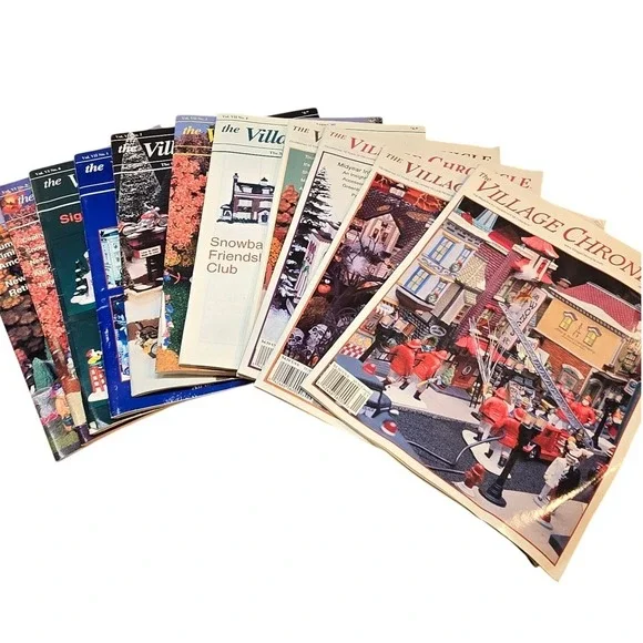 Lot of 11 -‎ The Village Chronicle Department 56 Magazine 2001