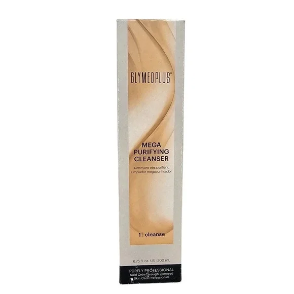 GlyMed Mega‎ Purifying Cleanser Spa Quality Skin Care 6.75oz / 200ml New In Box
