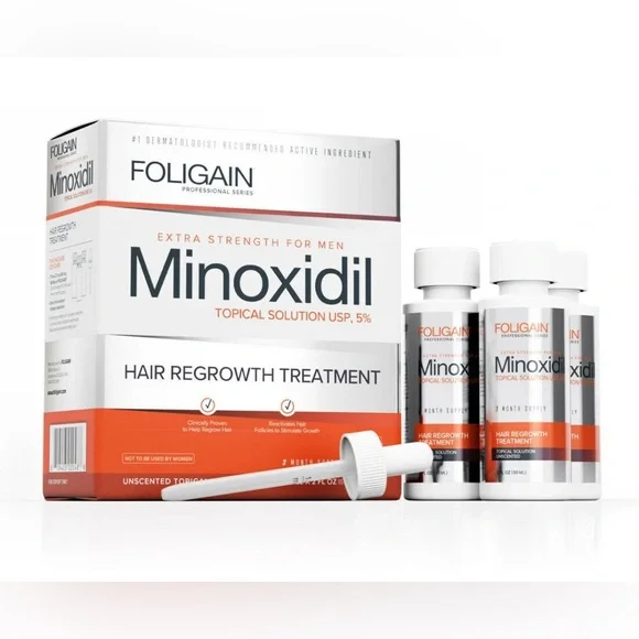 FOLIGAIN MINOX 5% HAIR REGROWTH TREATMENT FOR MEN- (180ml) 3‎ Month Supply