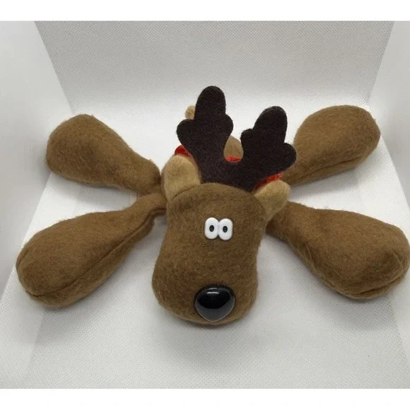 Hallmark Rodney Reindeer Vintage Small Brown Stuffed Animal Plush Beanie