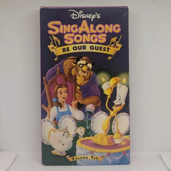 Disney's Sing Along Songs Be Our Guest (1992) VHS cassette movie
