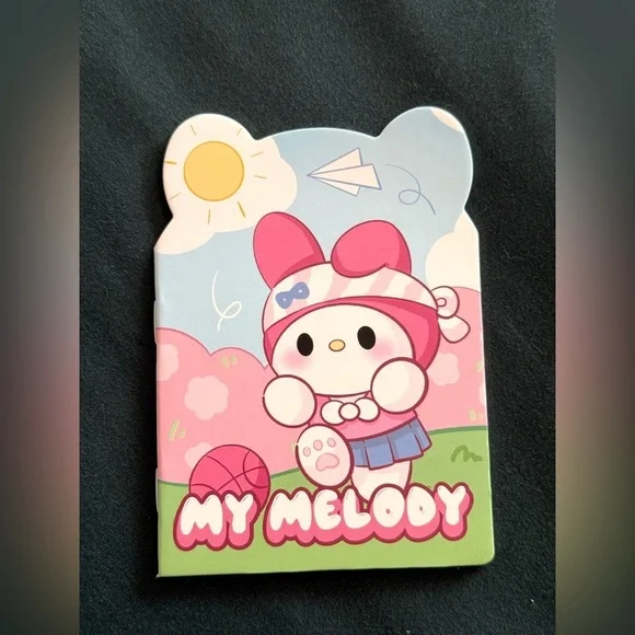 Sanrio Adorable Fun My Melody Themed Small Notebook with Pink and Blue Design