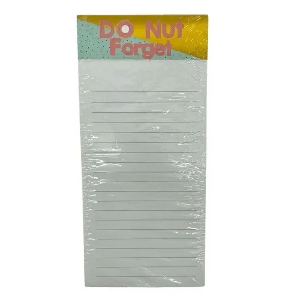 Do Nut Forget Colorblock Lined Notepad | 80 Sheets | 4 x 8.75 | New