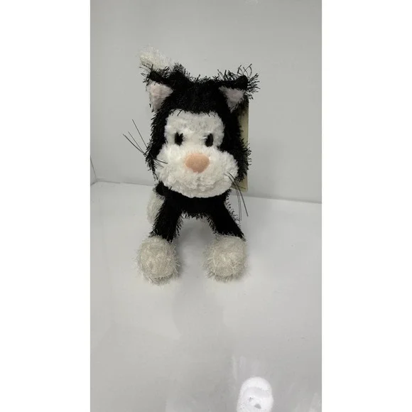 NWT CAT PLUSH TOY BLACK AND WHITECAT WINDMILL TOYS SOFT TOY ABOUT 12