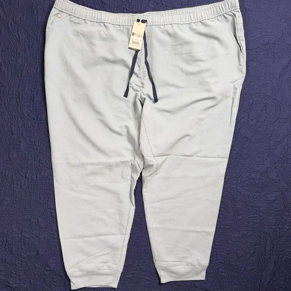 New FIGS Tansen Jogger Scrub Pants Mens 6XL Dusty Blue Technical Collection‎