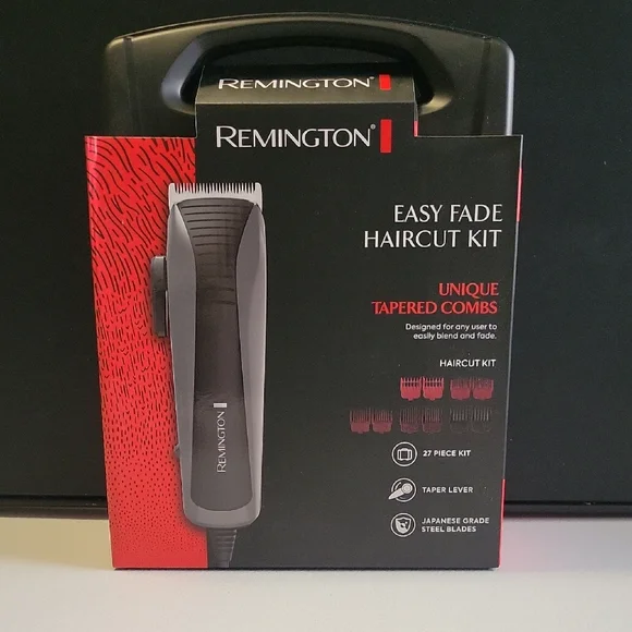 Remington Easy Fade Haircut Kit - Black and Red Design