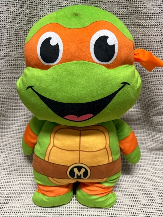 🔥🔥5/$25! Teenage Mutant Ninja Turtles Michelangelo Plush Large 20in