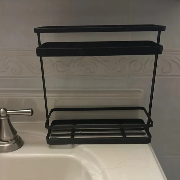 Black Metal Bathroom Shelf