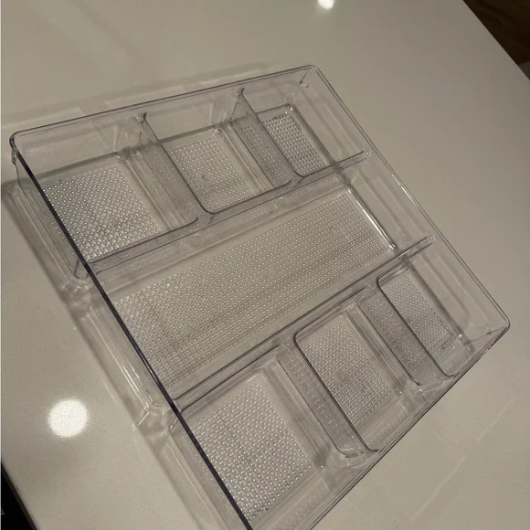 Clear Plastic Drawer Organizer (two piece)