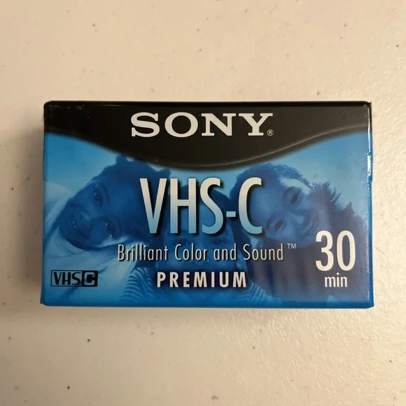 Sony VHS-C Two Pack 30 min. SP or 90‎ min. EP Camcorder Blank Tape New Premium