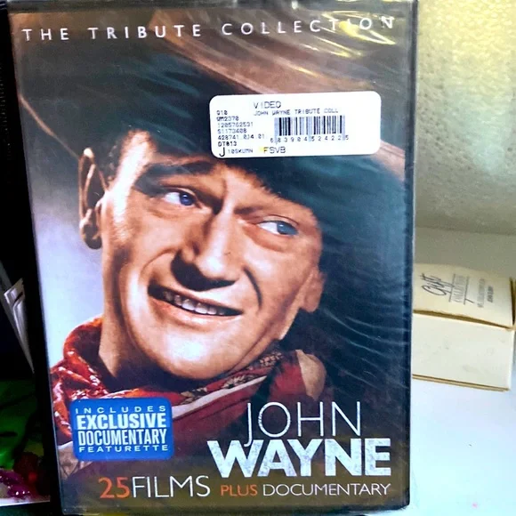 John Wayne dvd of 25 films + documentary sealed never opened