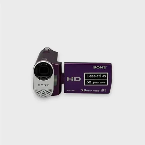 Sony Webbie MHS-CM1 Digital Camcorder | HD Video | Purple
